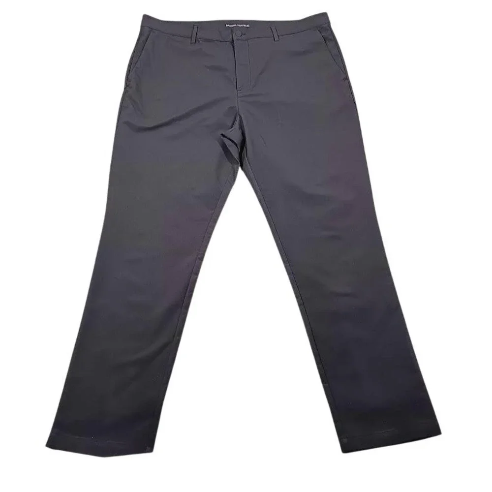 Banana Republic Pants Mens 40x32 Black‎ Slim Fit Microfiber Zip Pocket Trousers